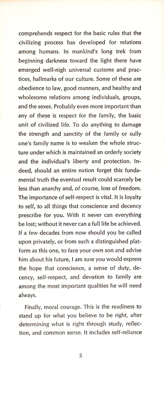 Eisenhower Commencement Address 1966 - Page 7